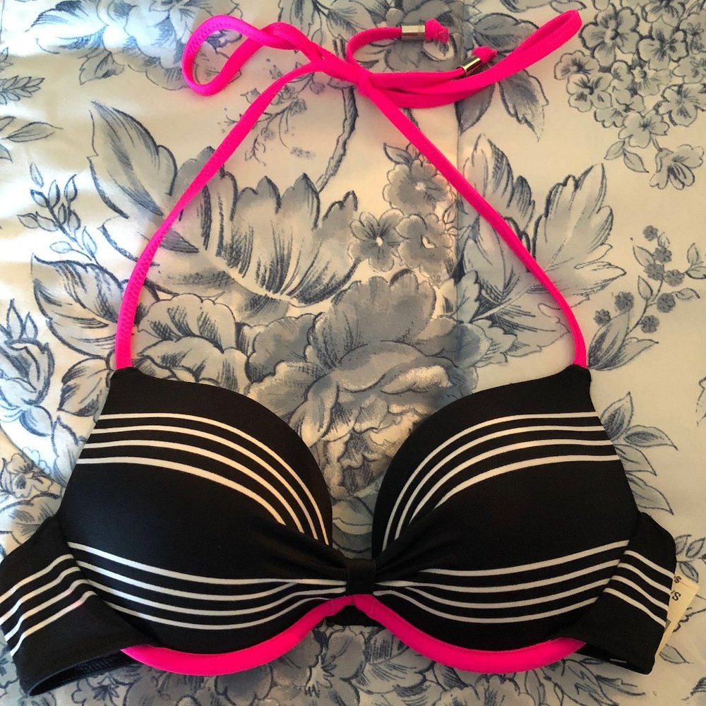 VS PINK Push Up Halter Bikini Top